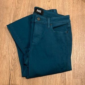 Paige Denim Verdugo Ankle Jean Deep Marine Size 27